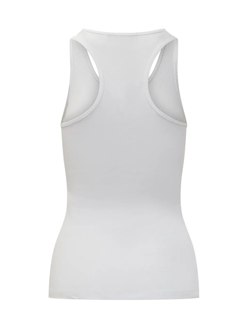 Ribbed Tank Top With Rhinestone Graphic