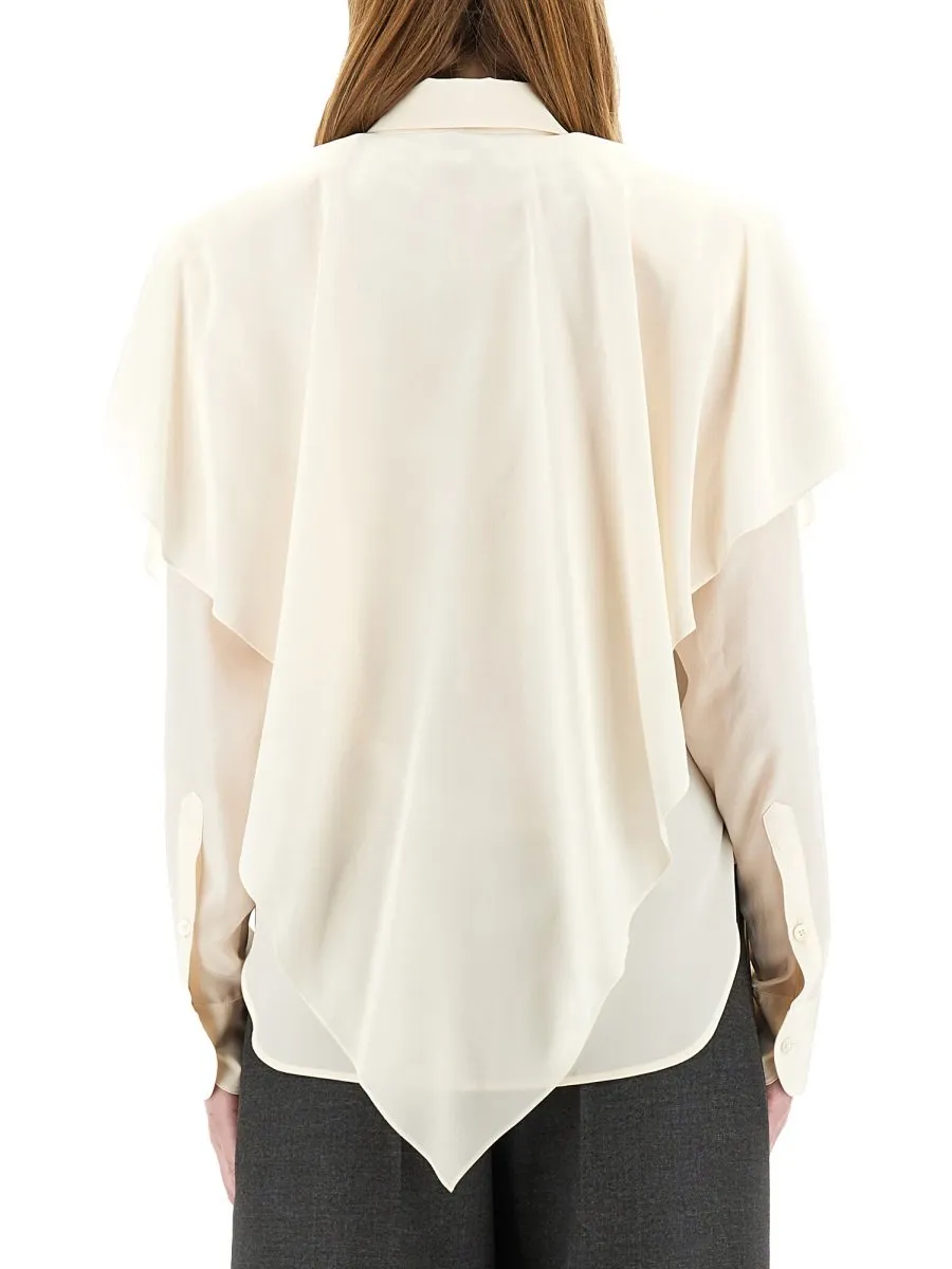 Shirt With Cape Detail