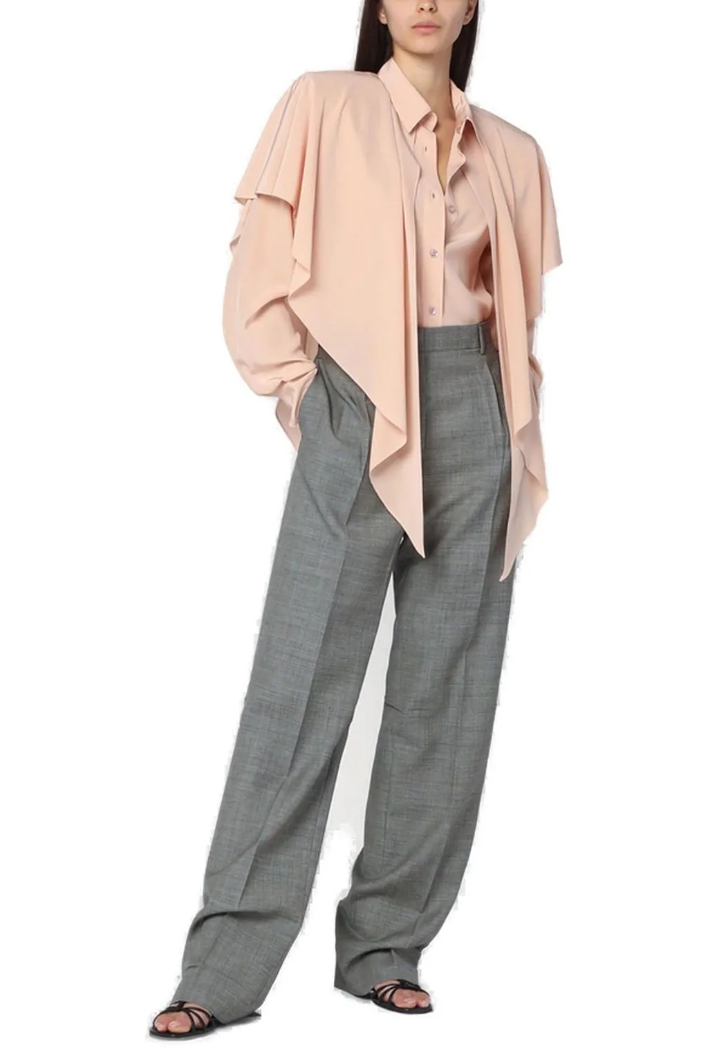 Asymmetric Draped Blouse