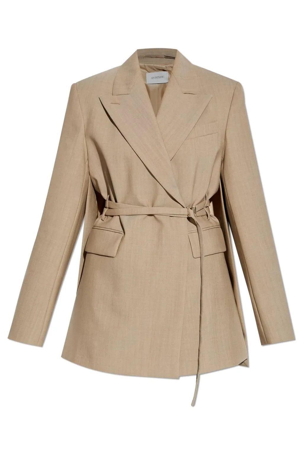 Belted Double-Breasted Blazer