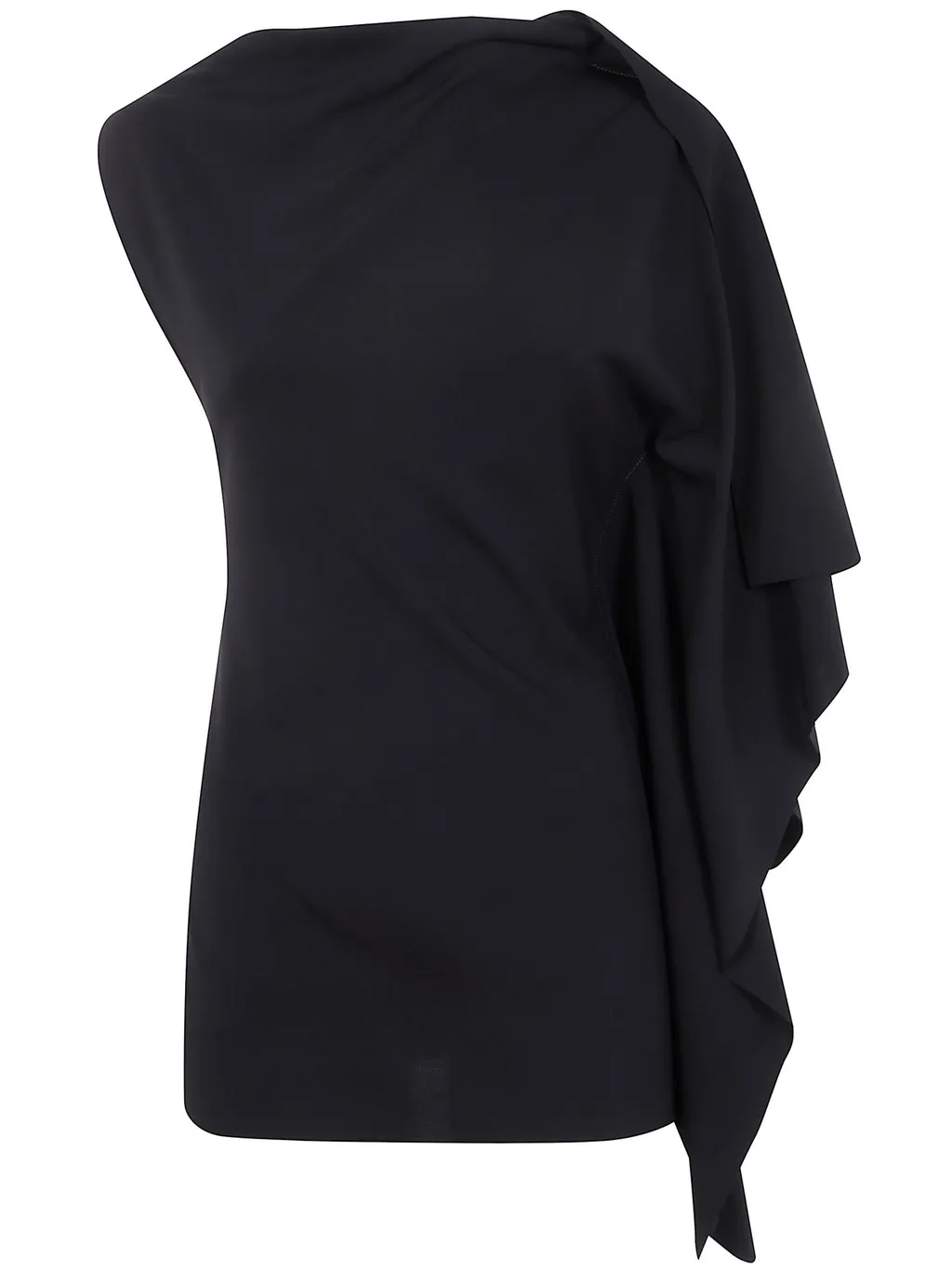 One-Shoulder Draped Top