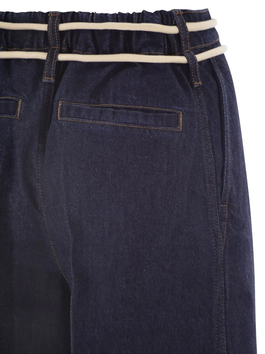 Wide-Leg Denim Trousers