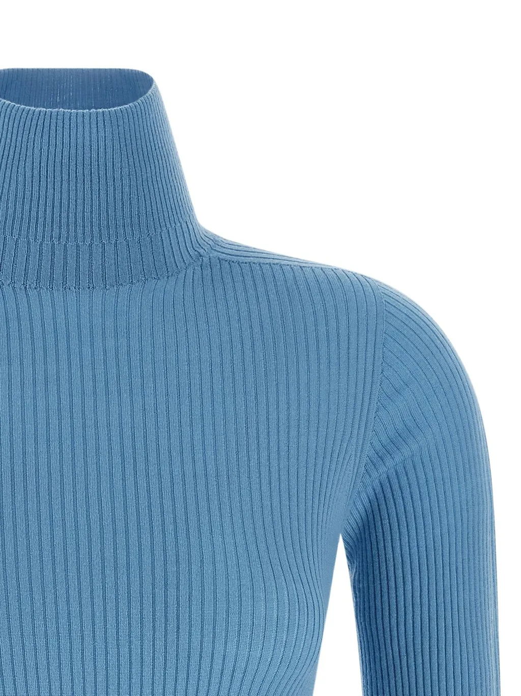 Ribbed Turtleneck Sweater