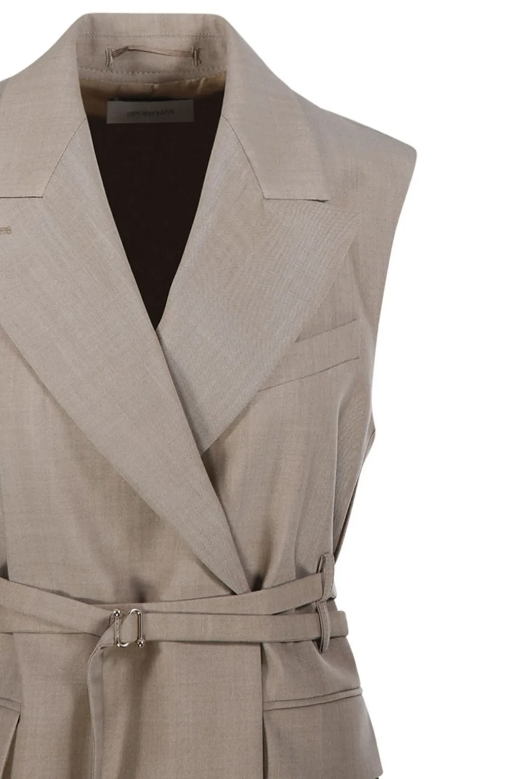 Sleeveless Double-Breasted Vest