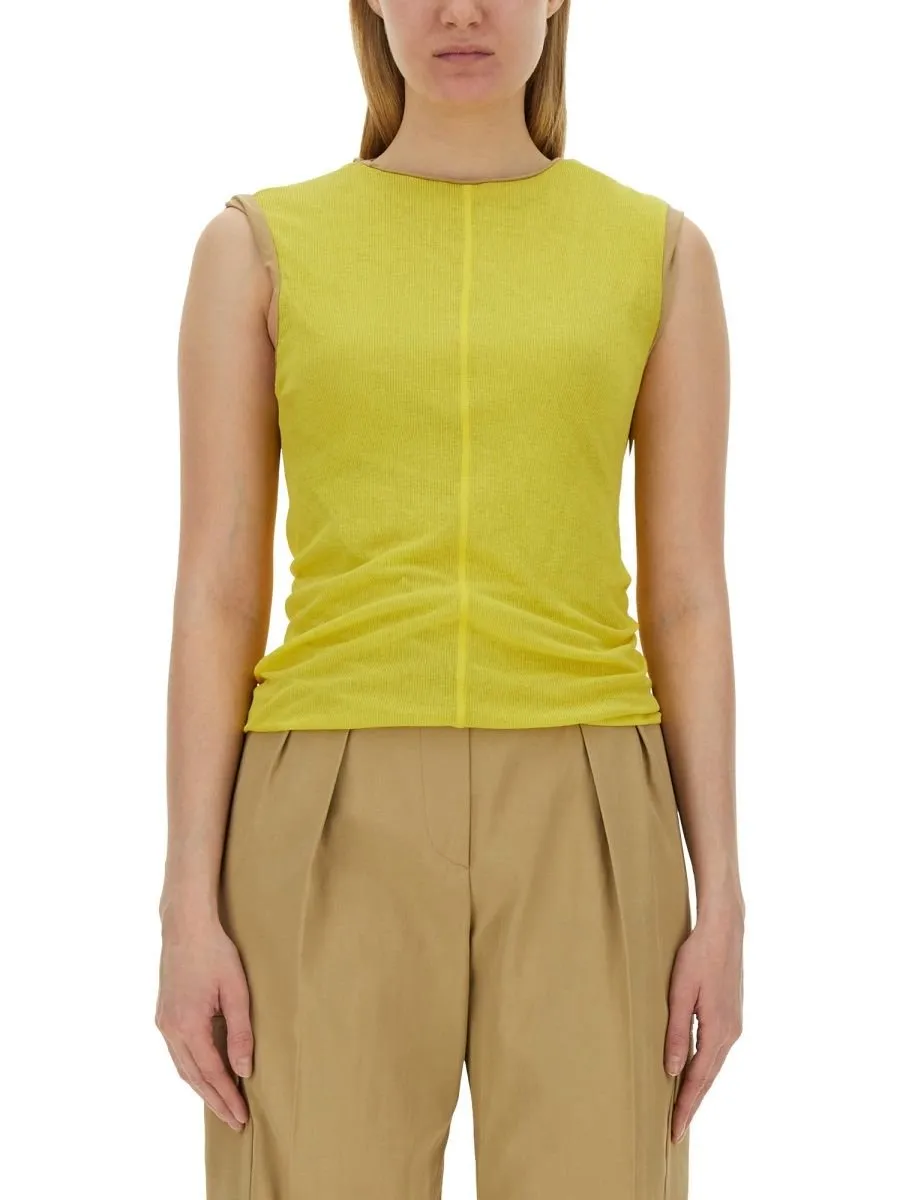 Sleeveless Ruched Top