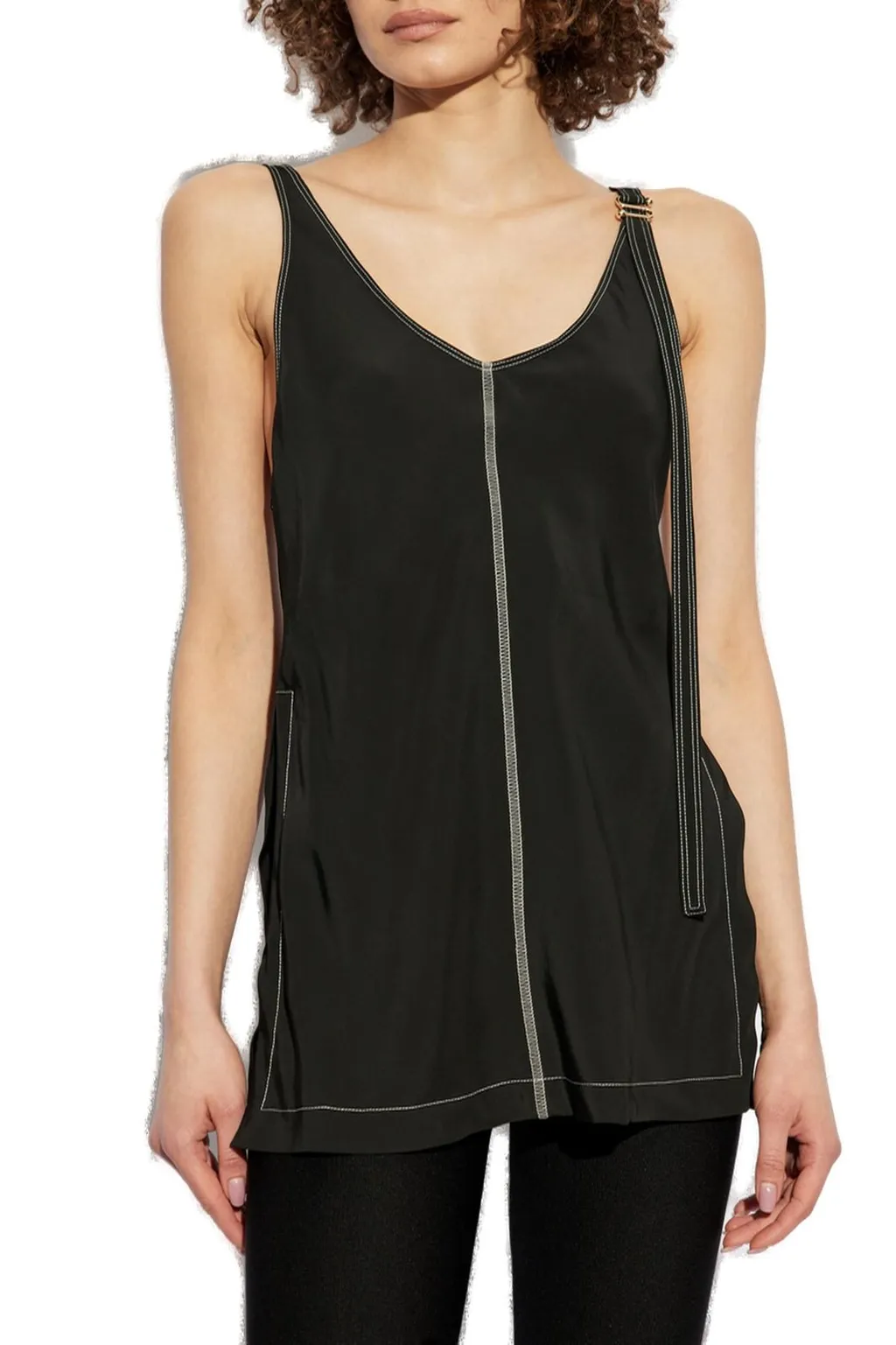 Sleeveless V-Neck Mini Dress