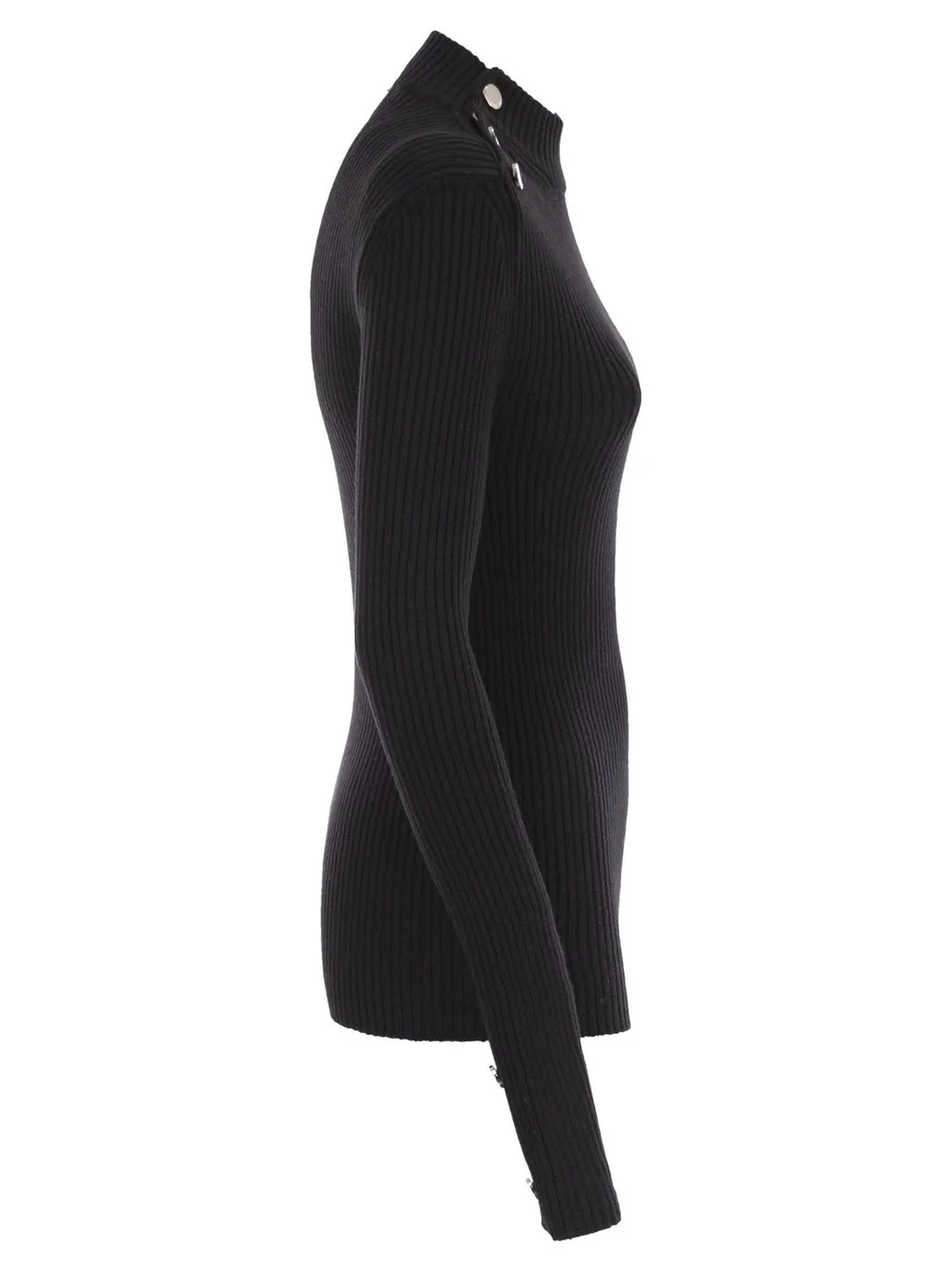 Ribbed Mock Neck Sweater