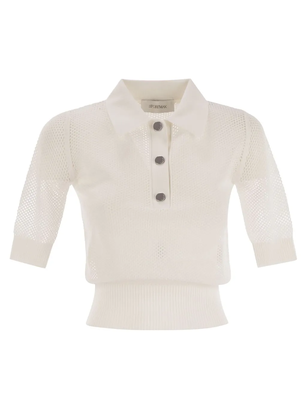Mesh Knit Polo Shirt