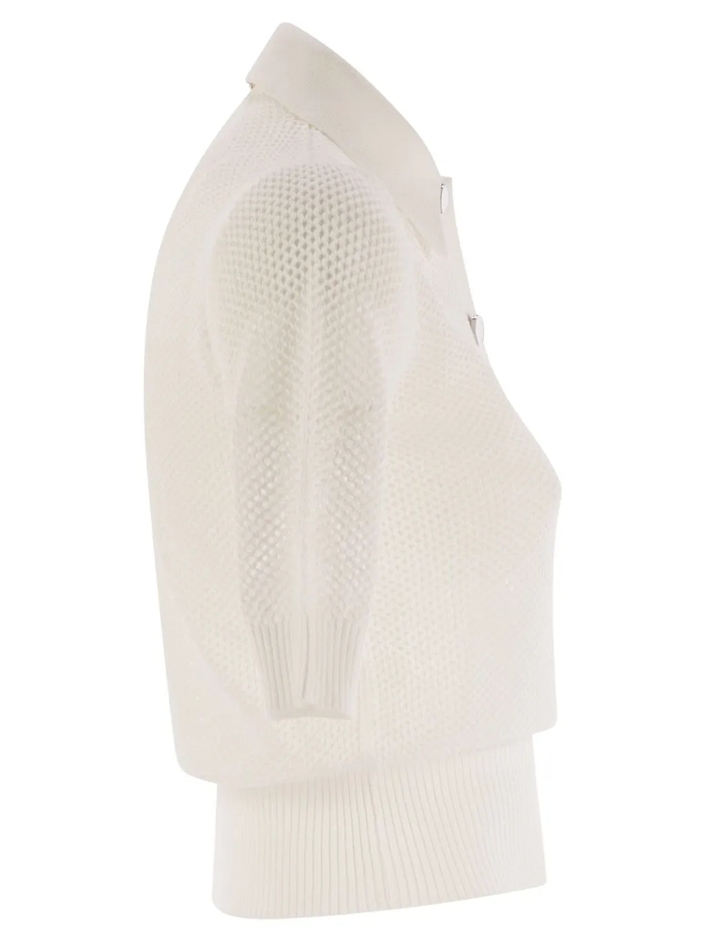 Mesh Knit Polo Shirt