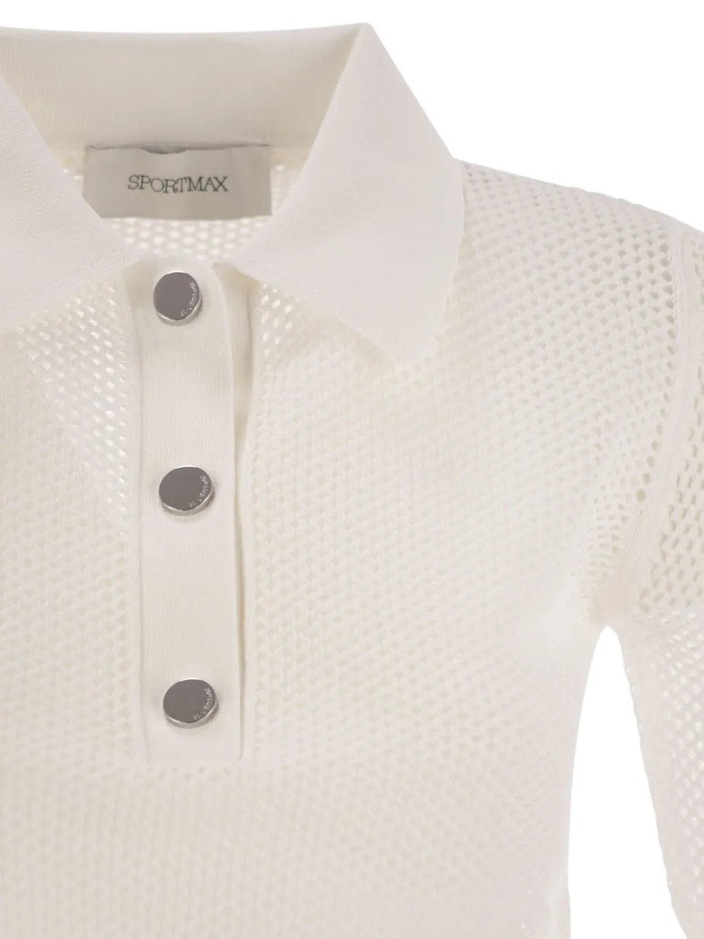Mesh Knit Polo Shirt