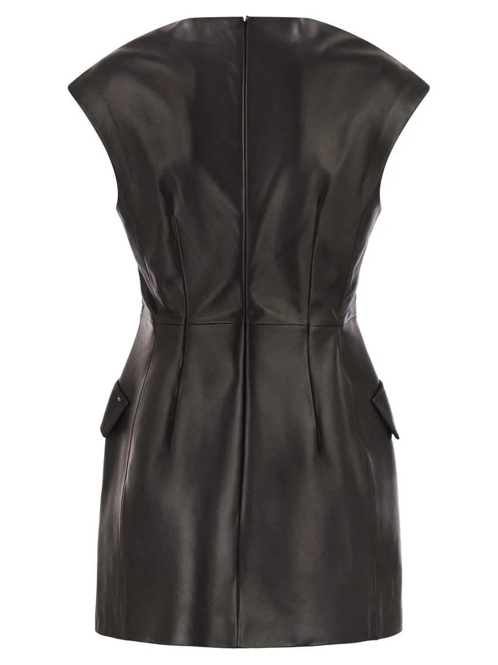 Sleeveless Leather Dress