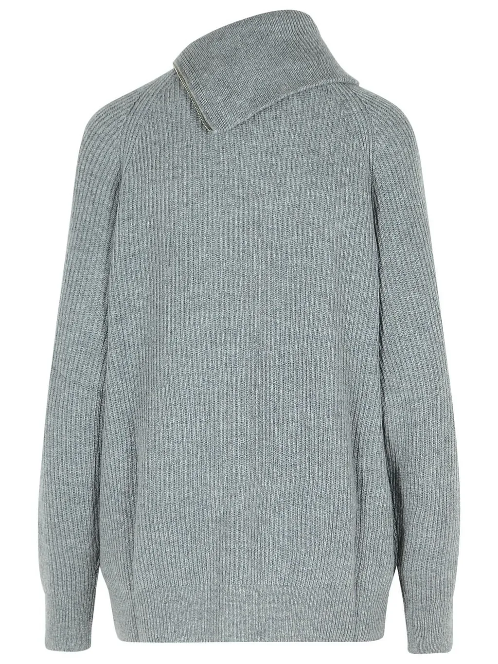 Sweater With Asymmetric Zip