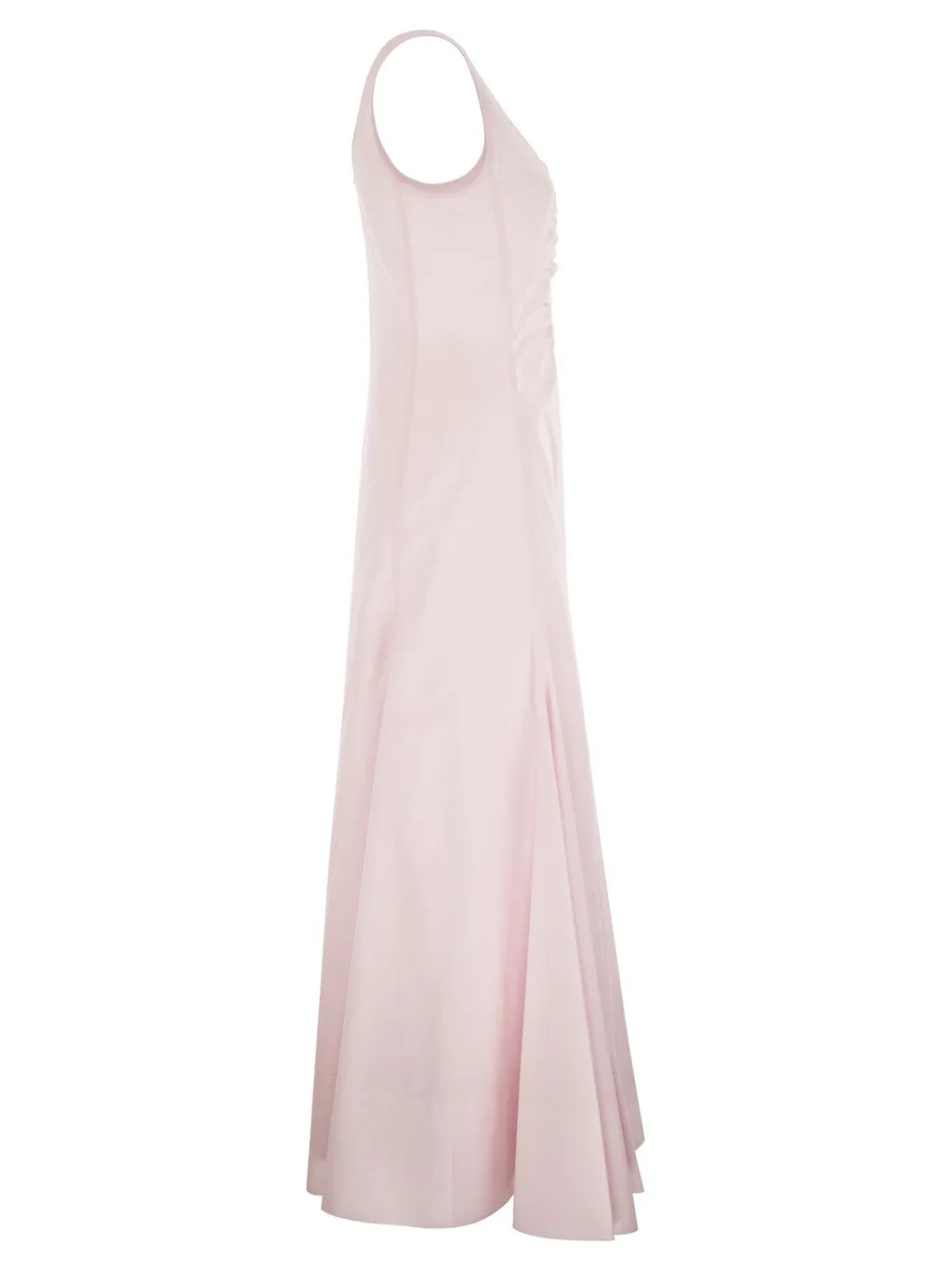 Sleeveless Ruched Maxi Dress