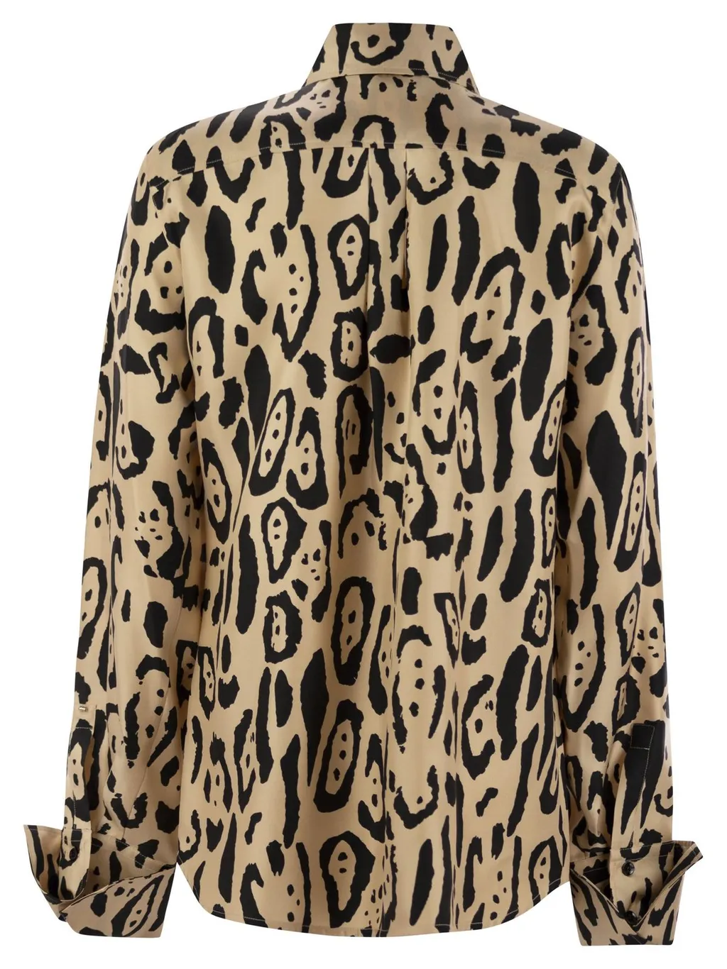 Leopard Print Silk Shirt