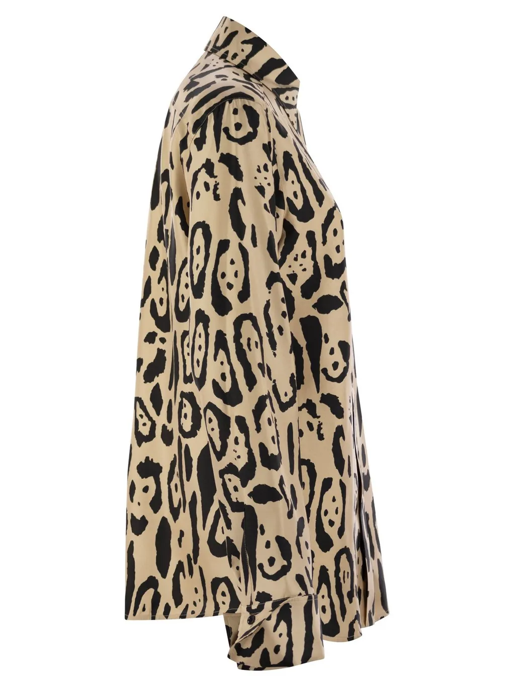 Leopard Print Silk Shirt
