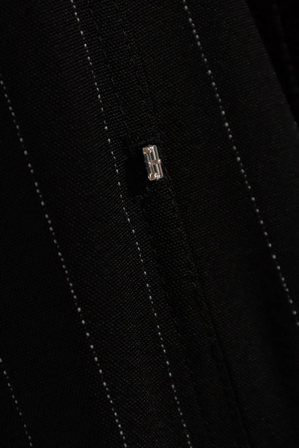 Pinstripe Wide-Leg Trousers