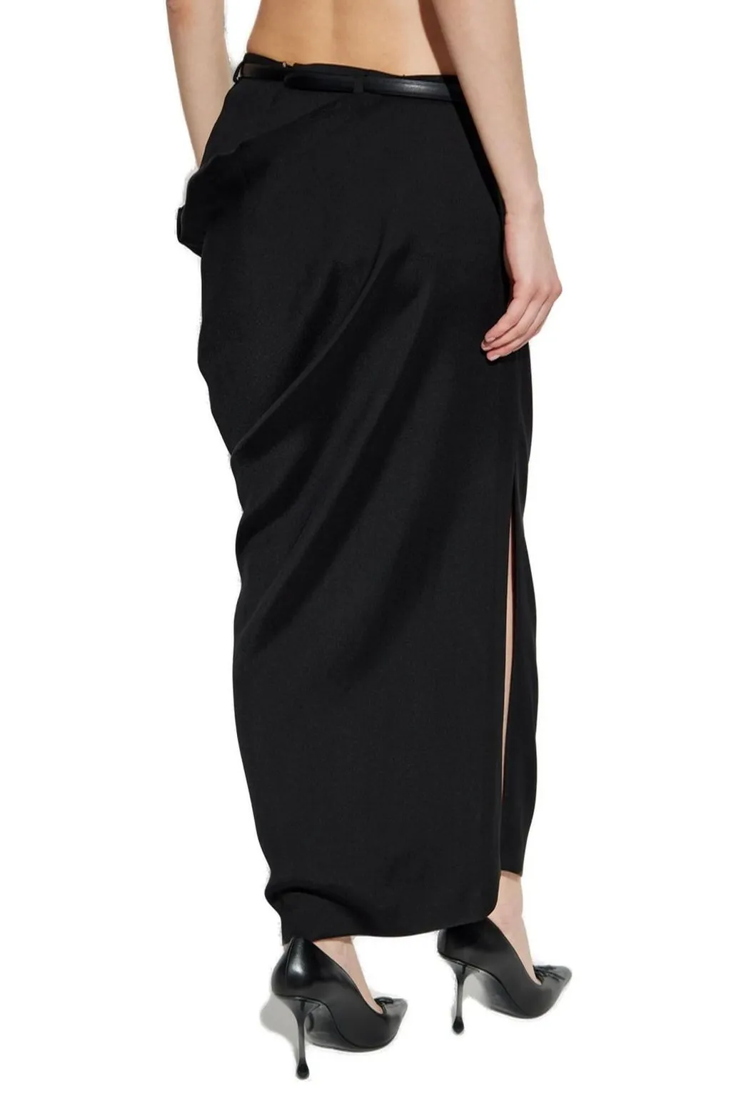 Draped Maxi Skirt