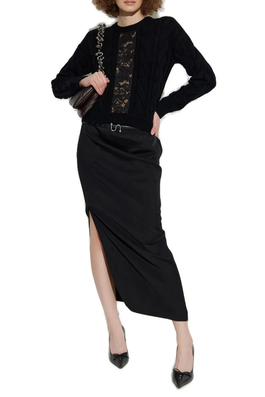 Draped Maxi Skirt