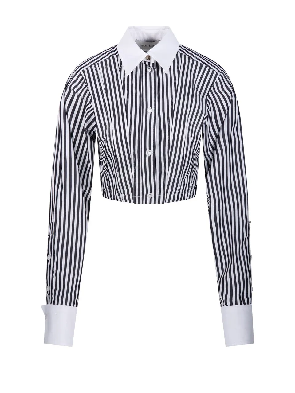 Striped Cropped Shirt