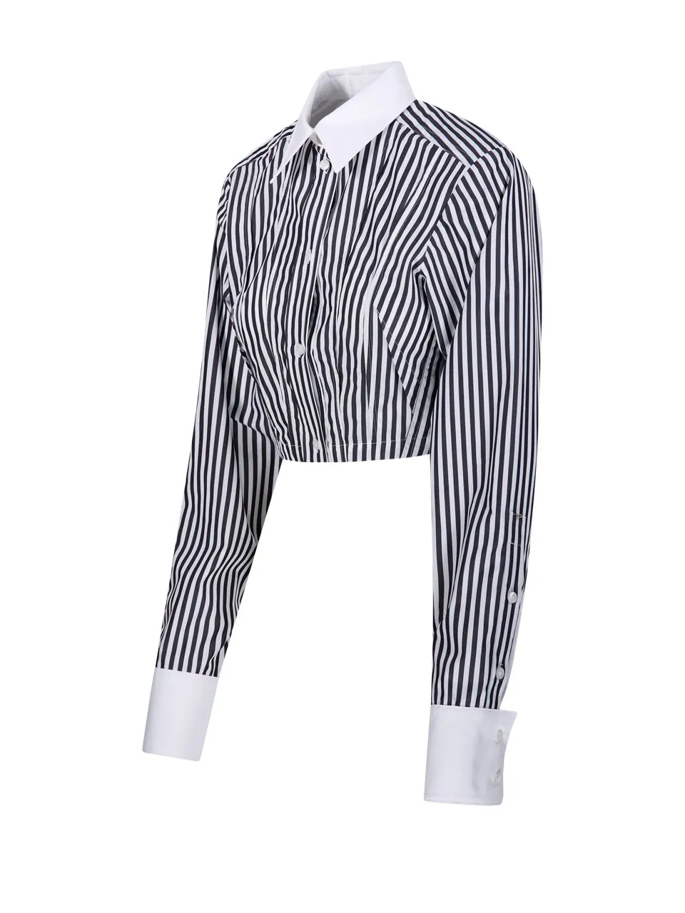 Striped Cropped Shirt