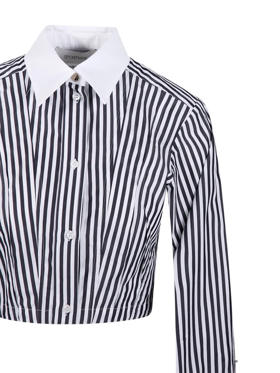 Striped Cropped Shirt