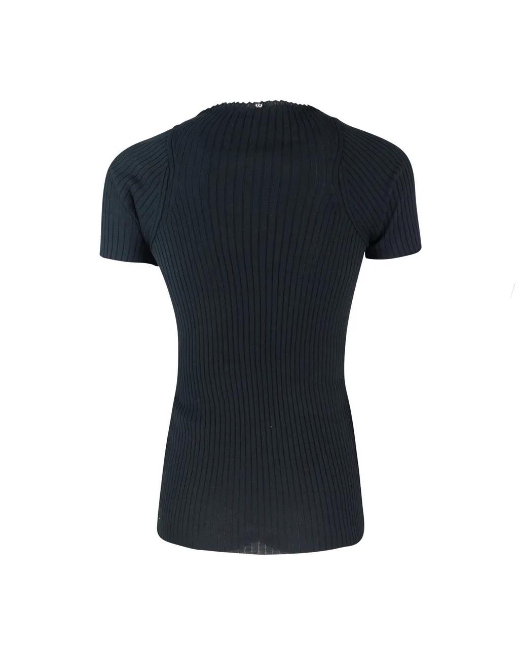 Ribbed Knit T-Shirt