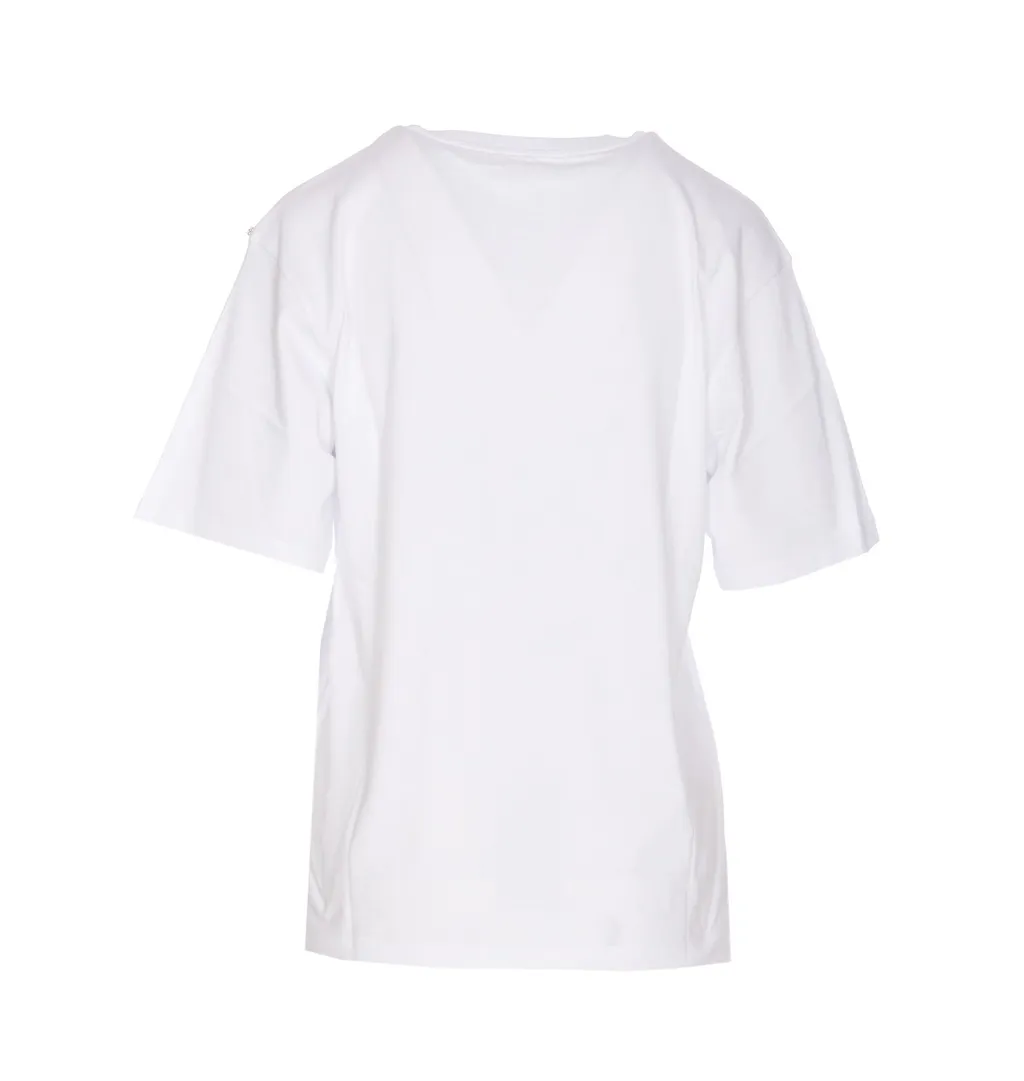 T-Shirt With Hearts Print