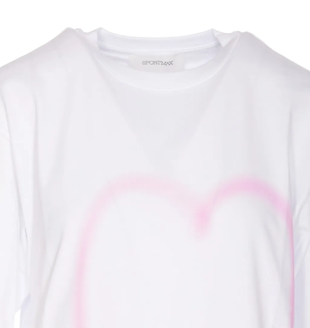 T-Shirt With Hearts Print