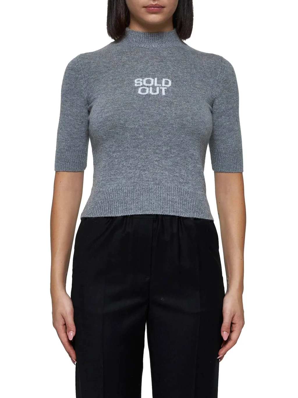 Mock Neck Knit Top