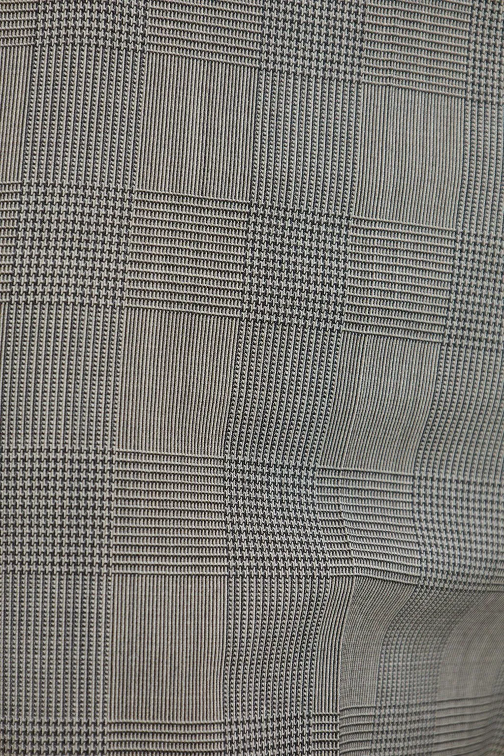 Plaid Wool Blend Trousers