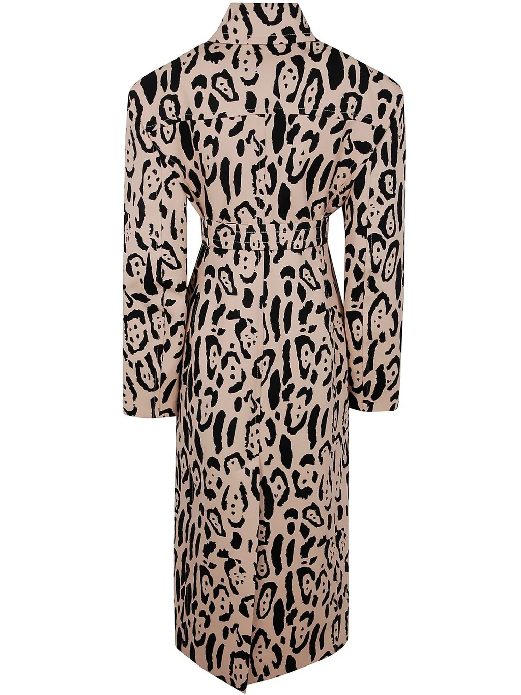 Leopard Print Trench Coat