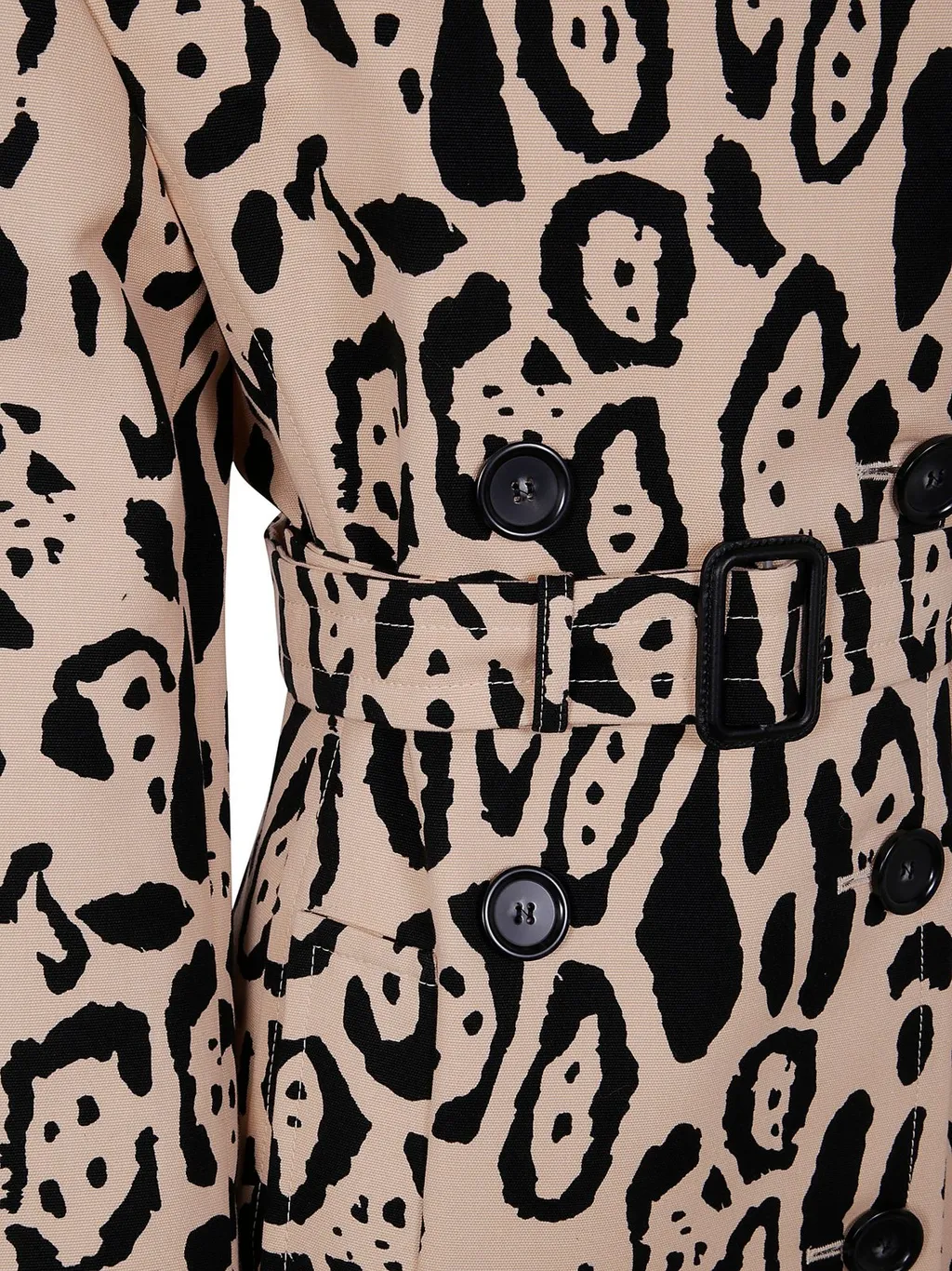 Leopard Print Trench Coat