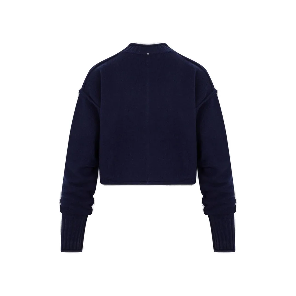 Cropped Mock Neck Sweater
