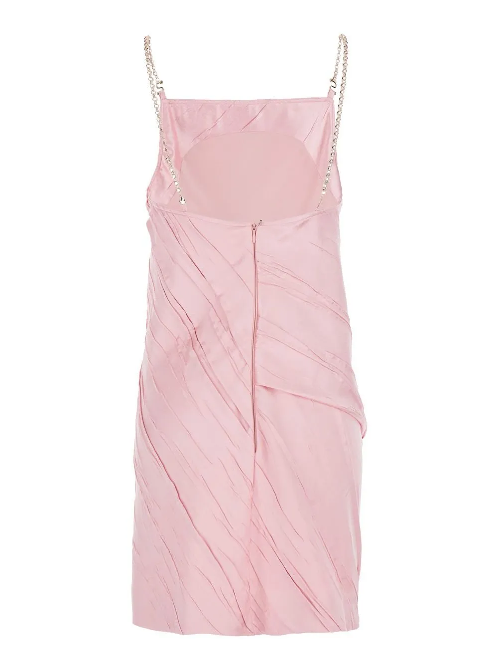 Satin Slip Dress With Chain Straps