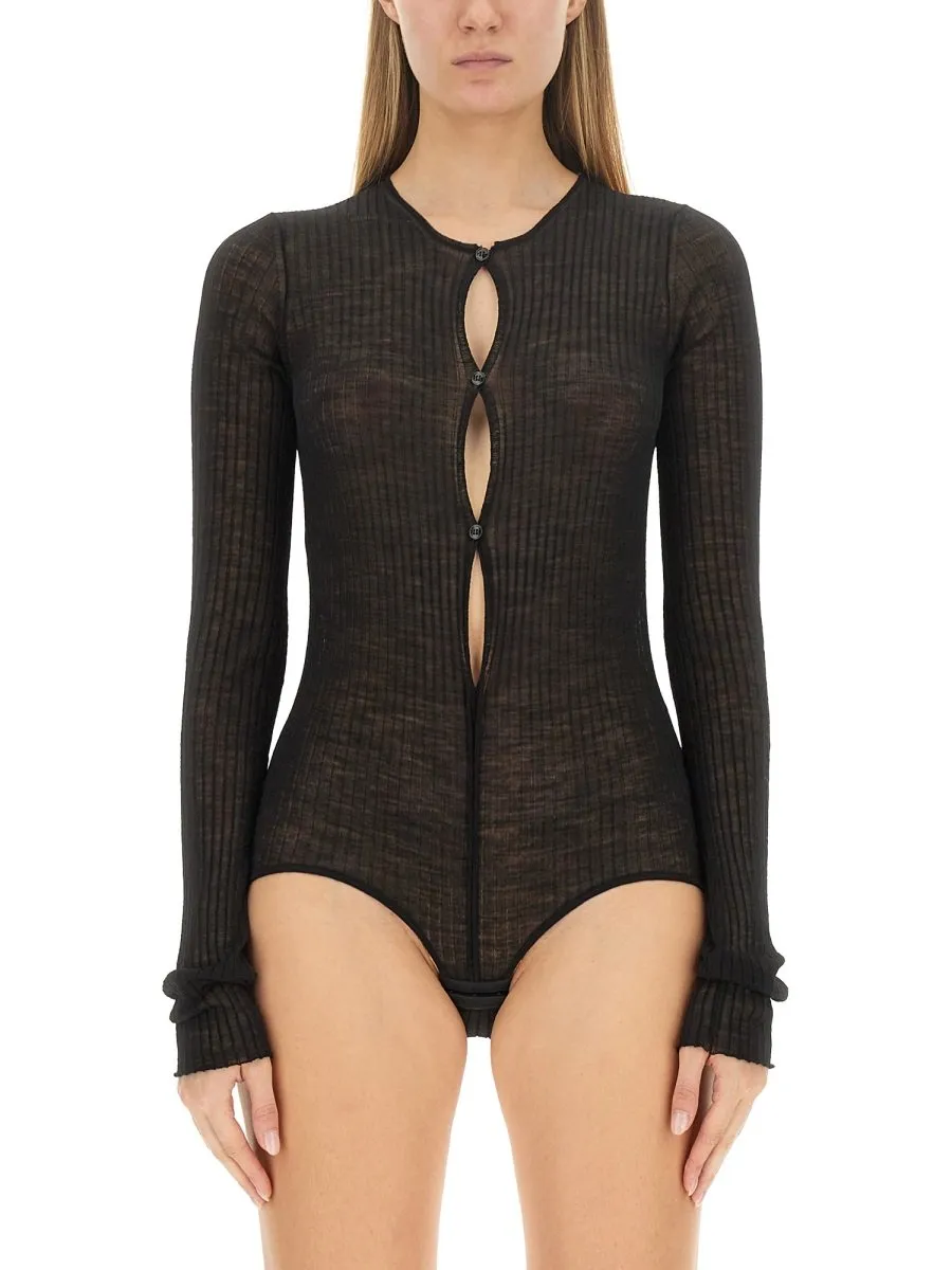 Ribbed Knit Bodysuit