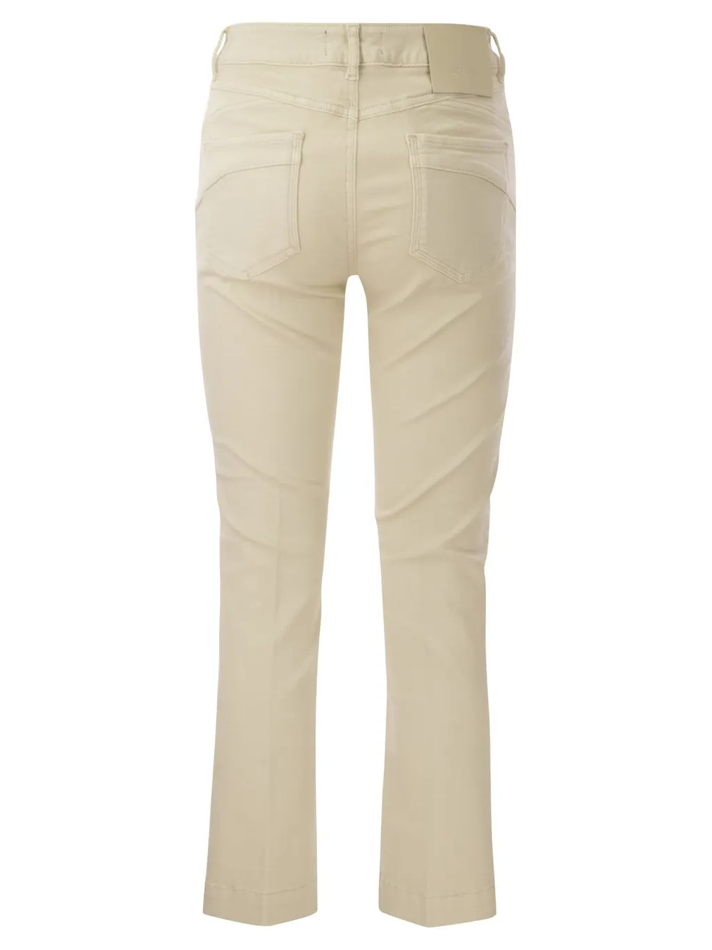 Cropped Flare Trousers