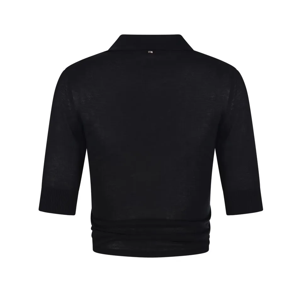 Cropped Polo Shirt