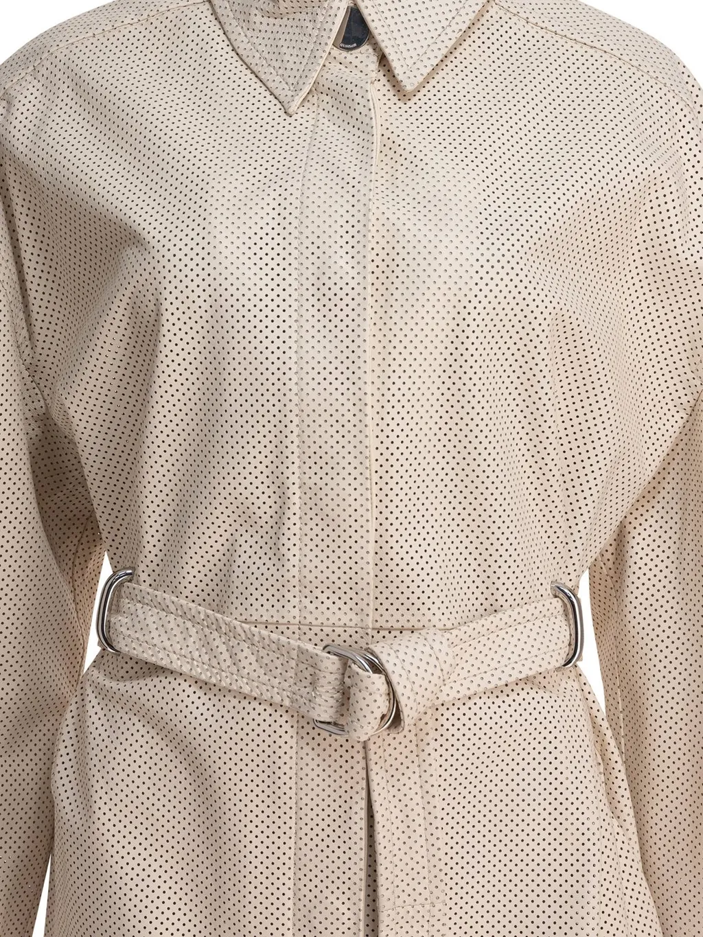 Perforated Trench Coat
