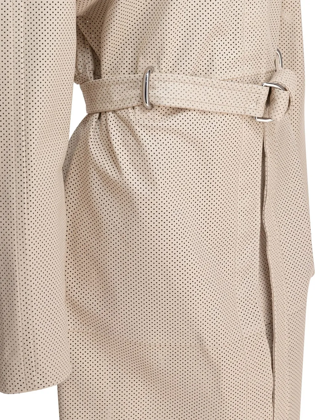 Perforated Trench Coat