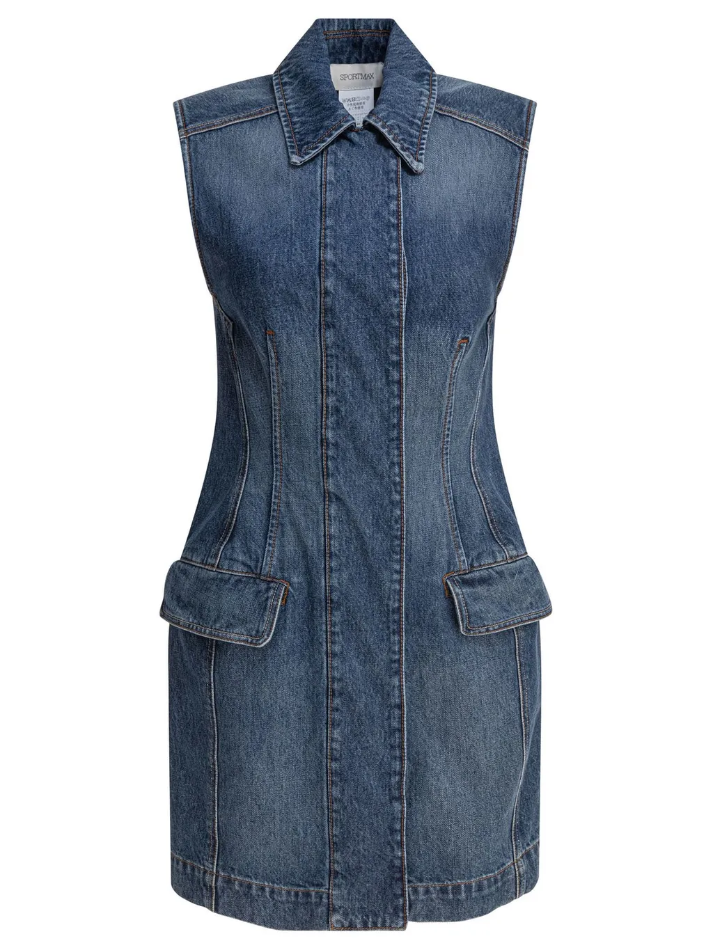 Sleeveless Denim Dress