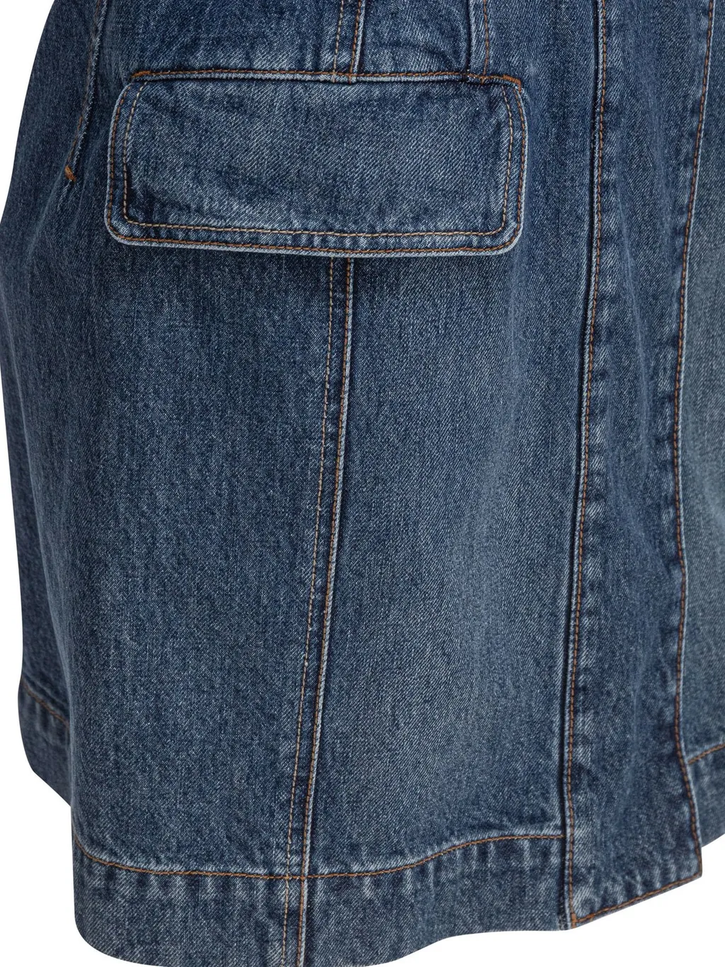 Sleeveless Denim Dress