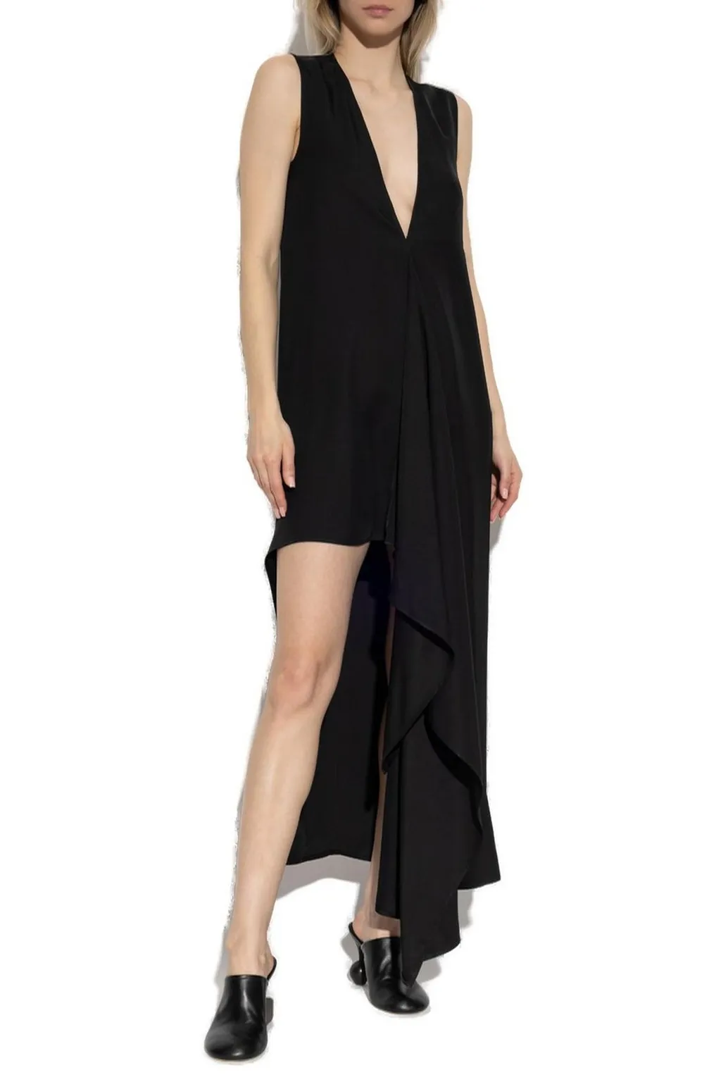 Asymmetric Draped Dress