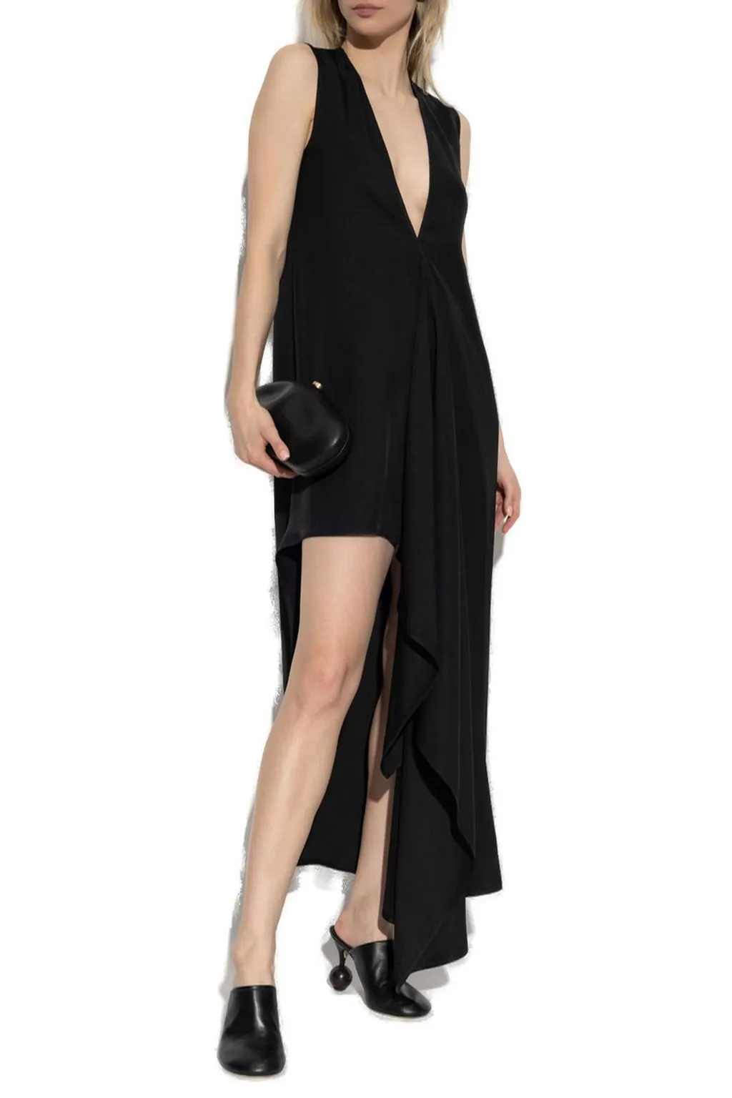 Asymmetric Draped Dress