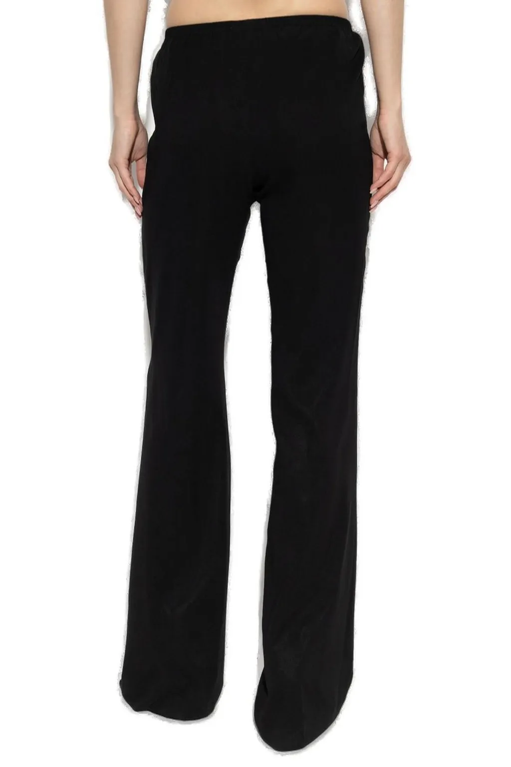 High-Waisted Flared Trousers