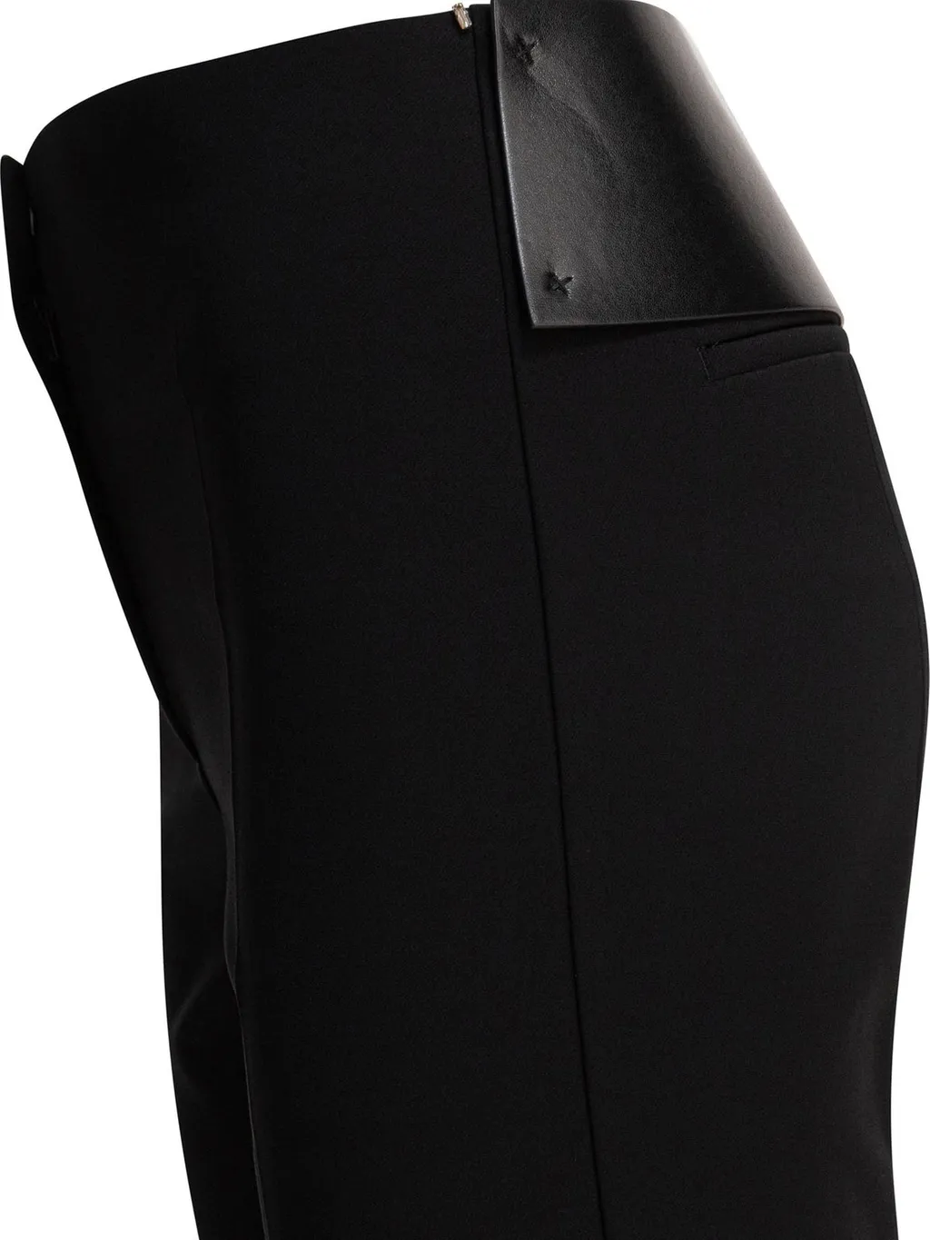 High-Waisted Flared Trousers