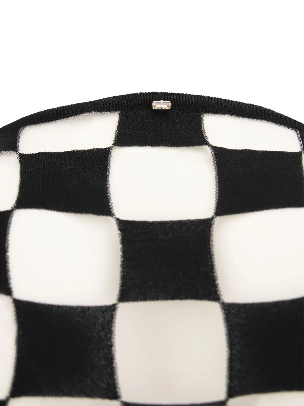 Checkerboard Knit Top