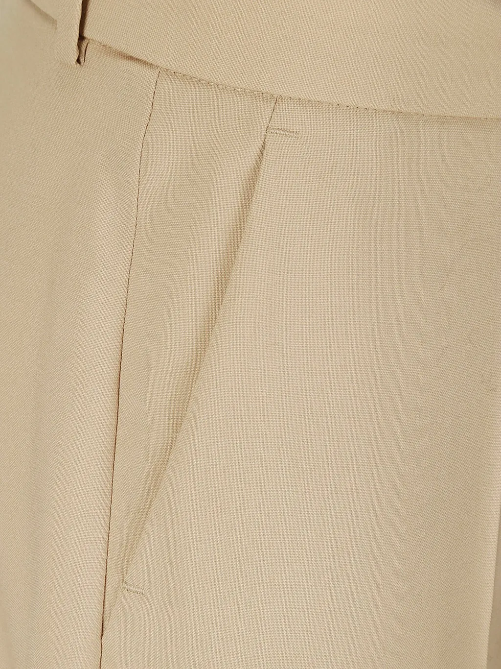 High-Waisted Flared Trousers