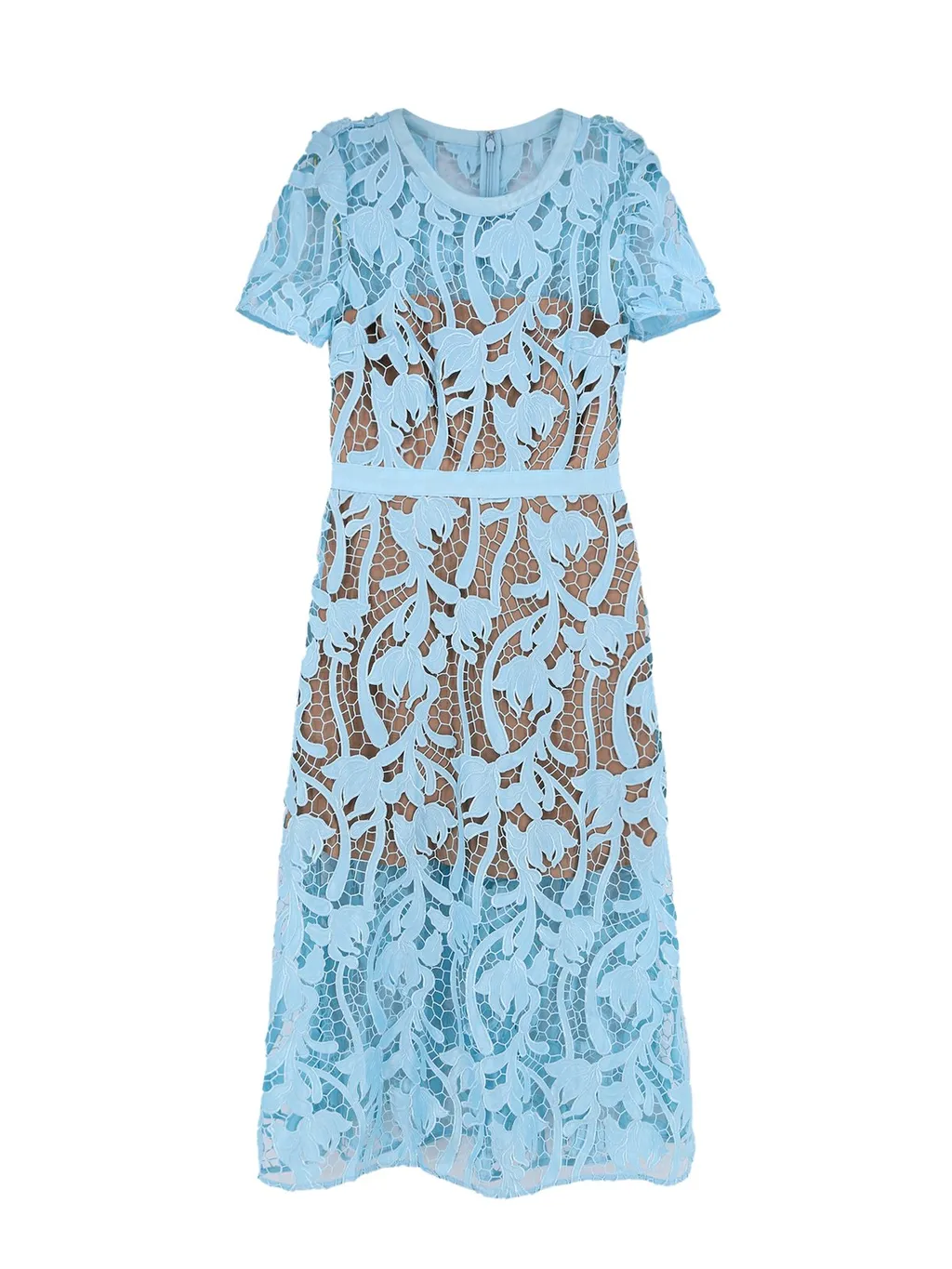Floral Lace Midi Dress