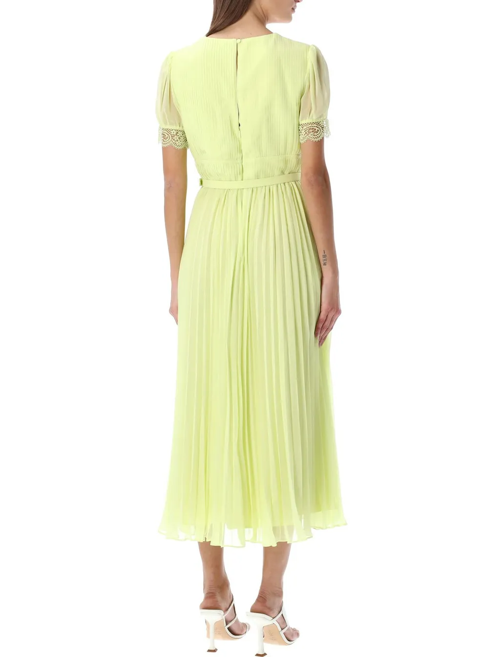 Pleated Midi Dress