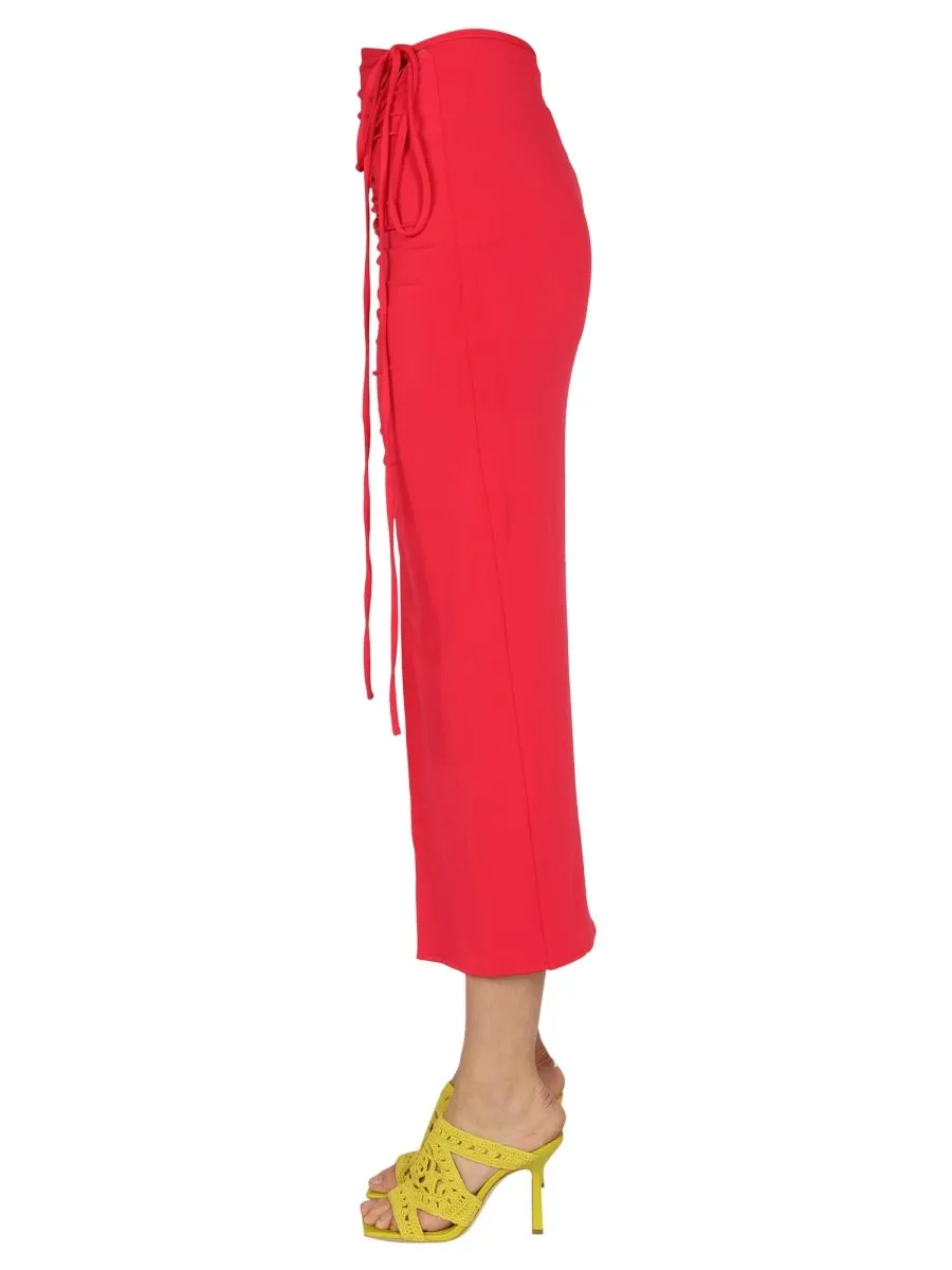 Ruched Midi Skirt